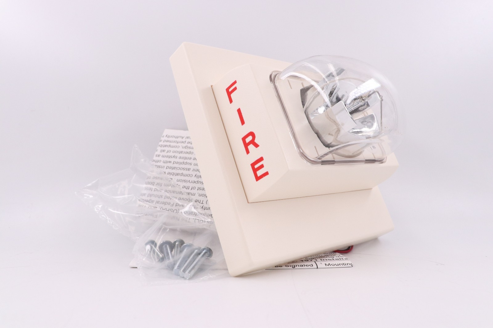 CERBERUS U-S110-W 500-696477 STAND ALONE WALL STROBE 110CD 20-31VDC, SOFT WHITE