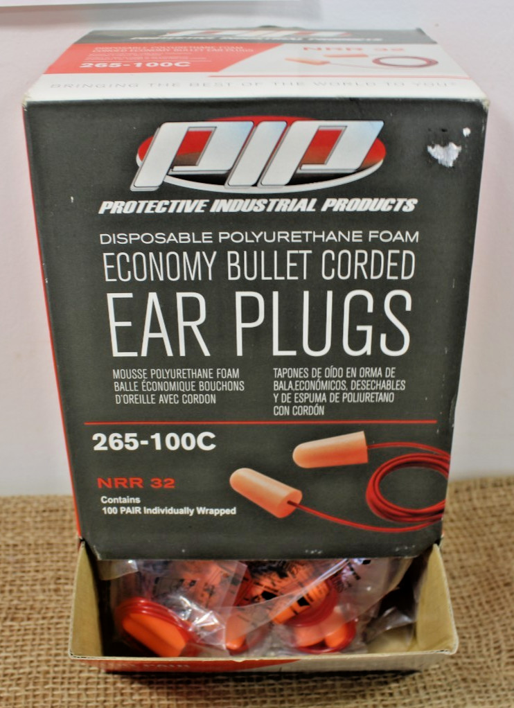 Protective Industrial Products PIP Corded Ear Plugs Disposable 94 Pair 265-100C
