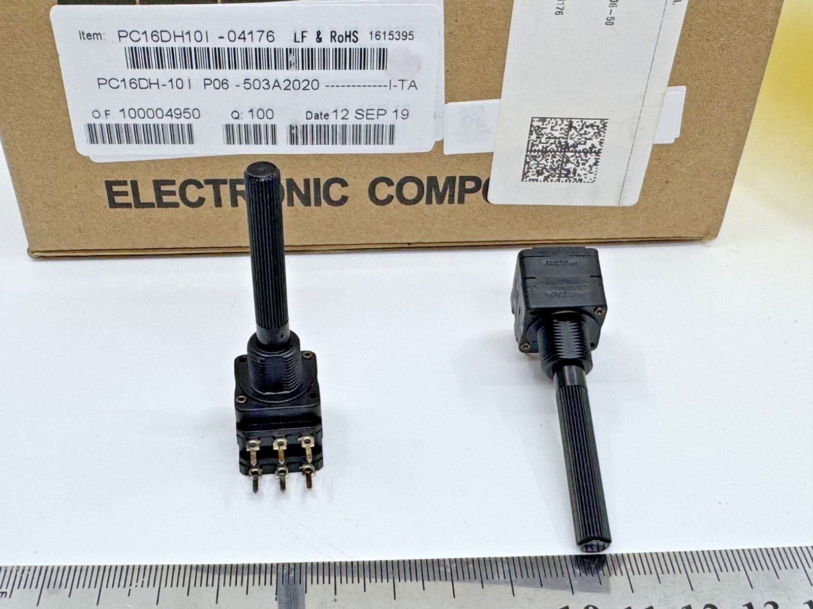 3 Pcs PC16DH-10IP06-503B2020 PIHER Potentiometer 50K 2 Gang 16mm 20% Logarithmic