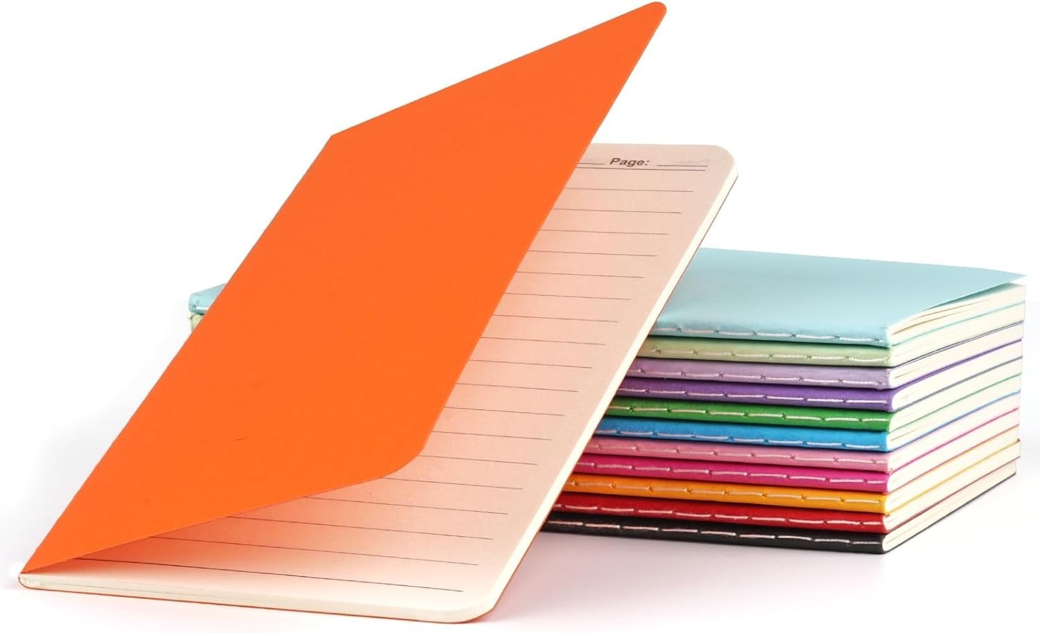 12 Pack Mini Pocket Notebook 3.5 X 5.5 Inch Lined Small Journals For Kids Cover