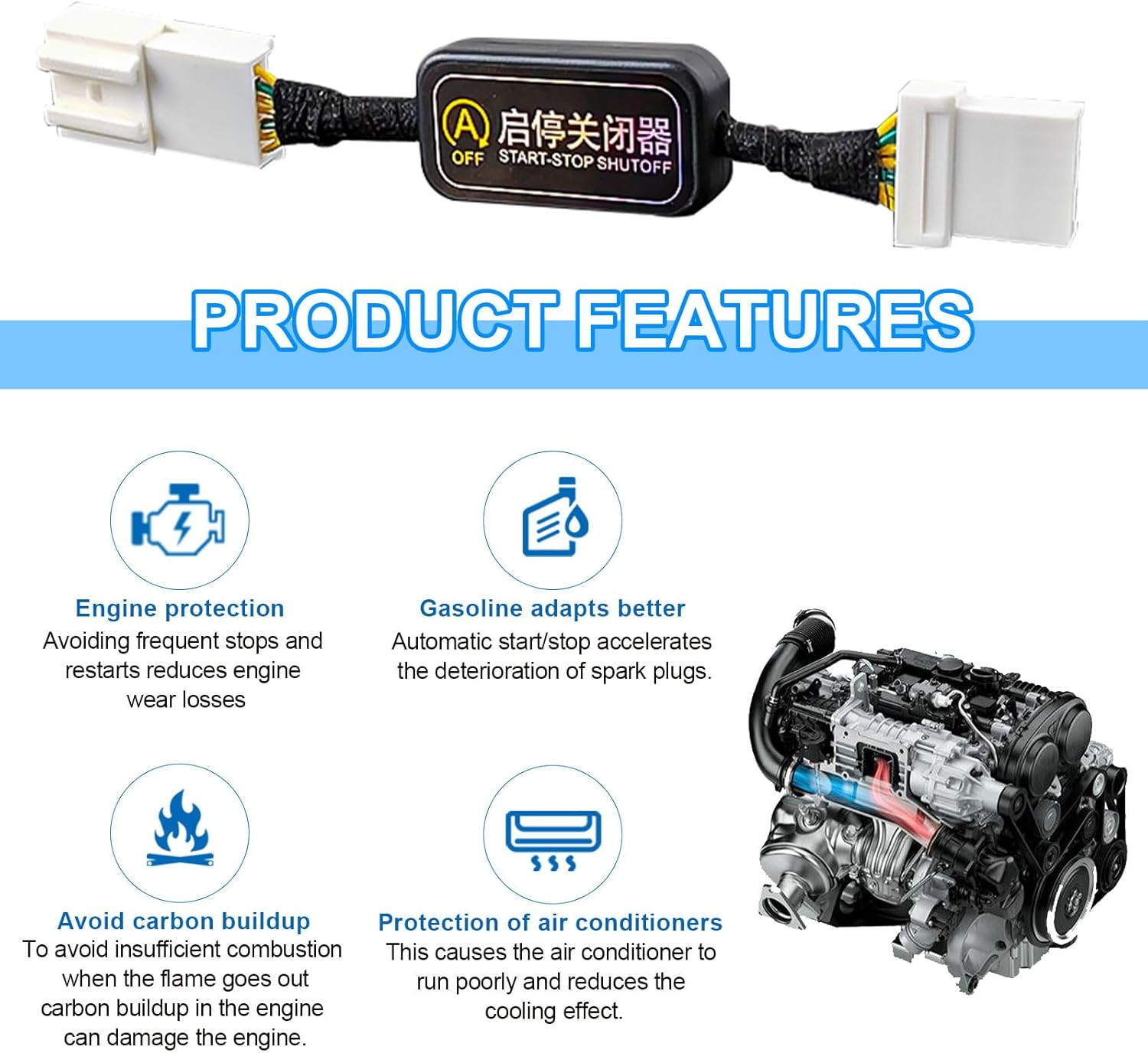 Auto Start Stop Eliminator Compatible with 11Th Gen Honda Accord 2023 2024/Honda