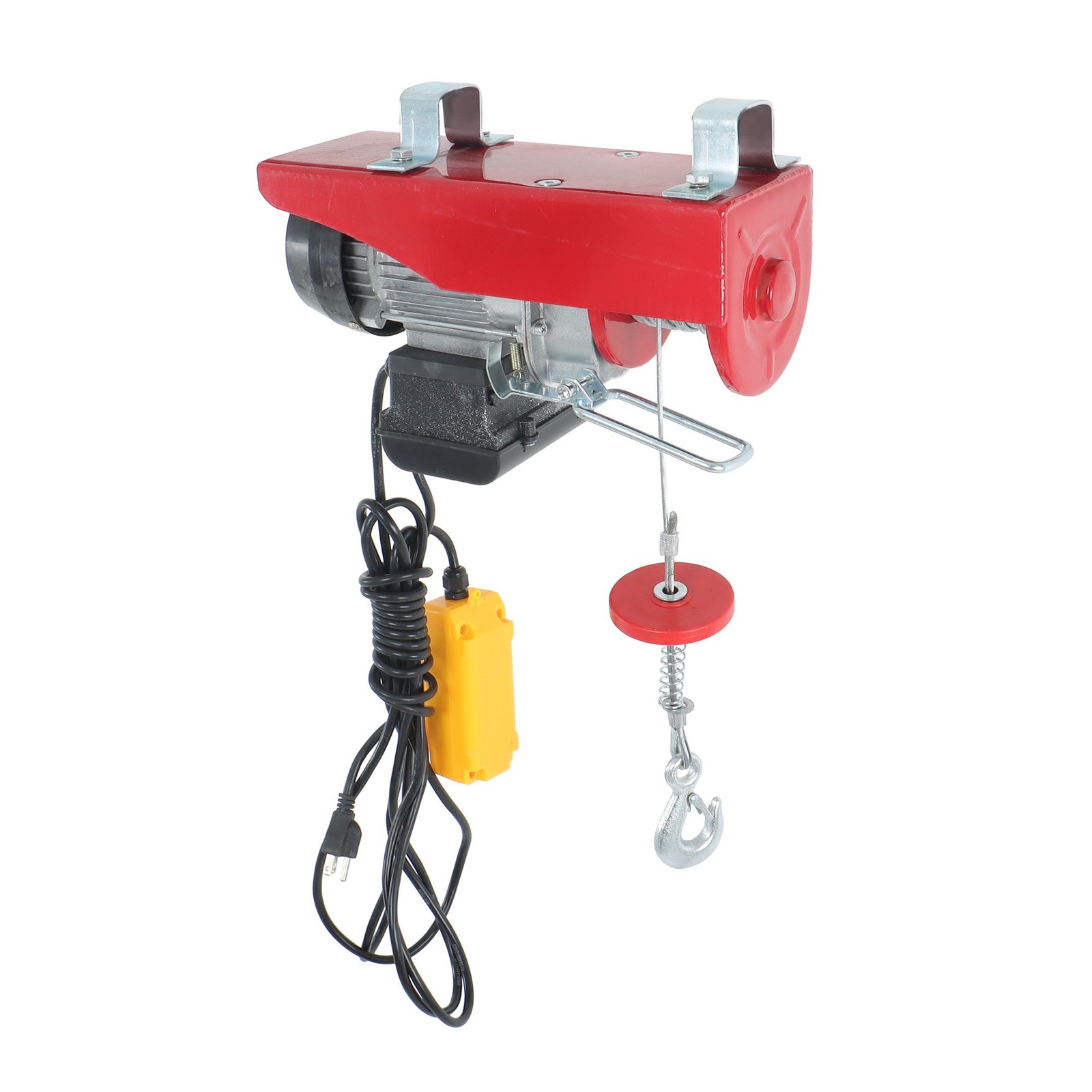 Mini Electric Hoist 440LBS/200kg Crane Winch with Wired Remote Control 510W 110V