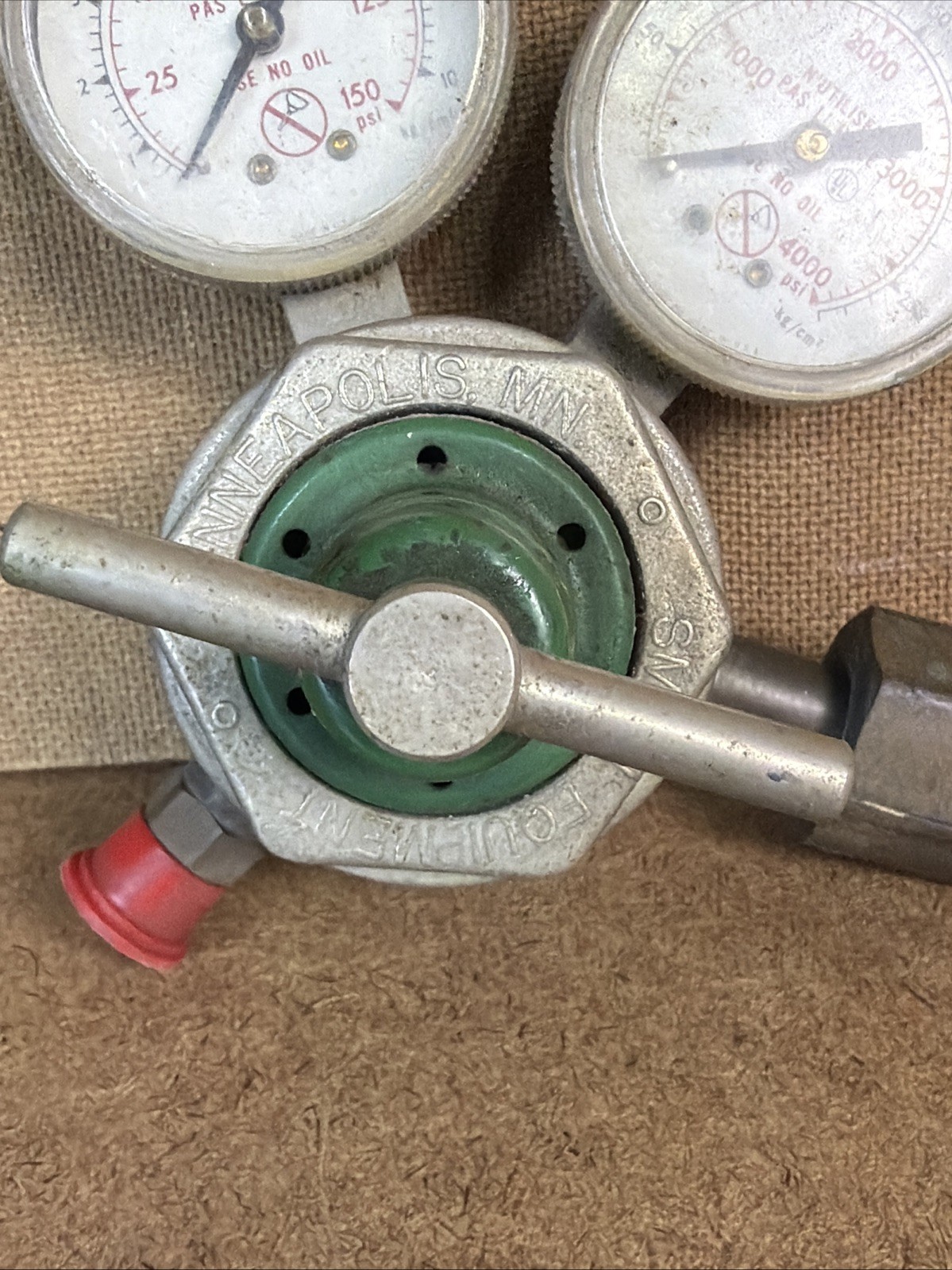 Smiths Oxygen & Acetylene Regulator H1710A-540 Used Welding Torch Gauge GUC!