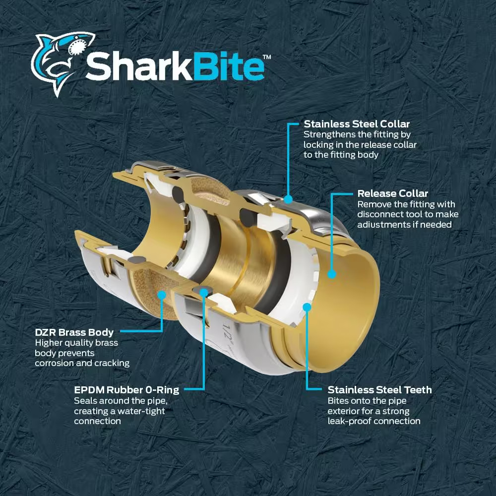 Max 1/2 In. Push-To-Connect X FIP Brass 90-Degree Elbow Fitting