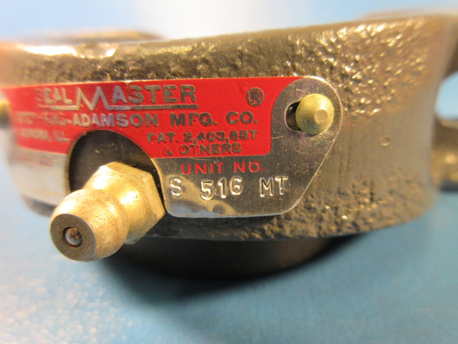Sealmaster S-516-MT 2-Bolt Ball Bearing Pillow Block 1″ Bore H=P-104F, I=SA 2-1T
