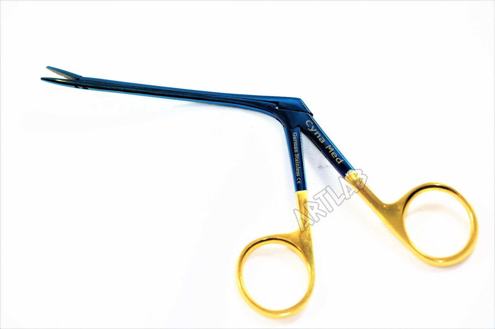 TITANIUM HARTMAN ALLIGATOR FORCEPS 3.5″ SERRATED GOLD RINGS ENT GERMAN STAINLESS