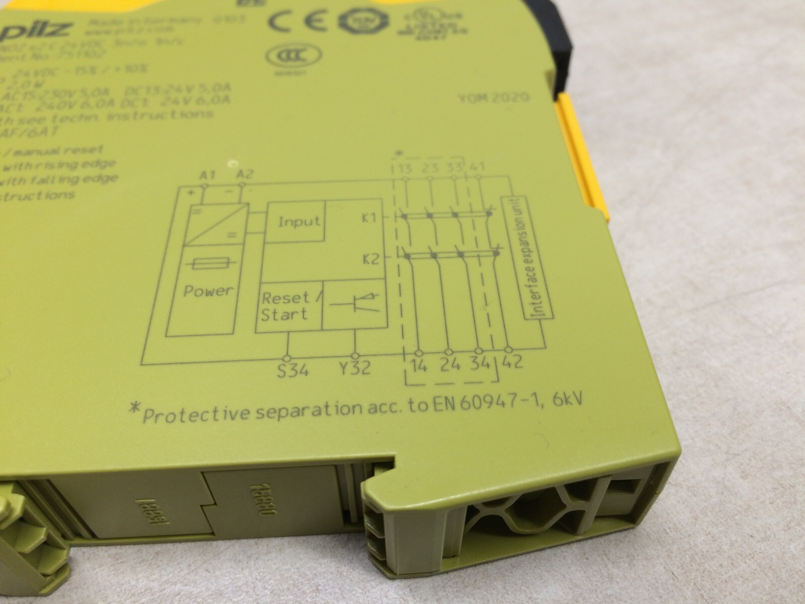 Pilz PNOZ S2 Safety Relay 24V DC