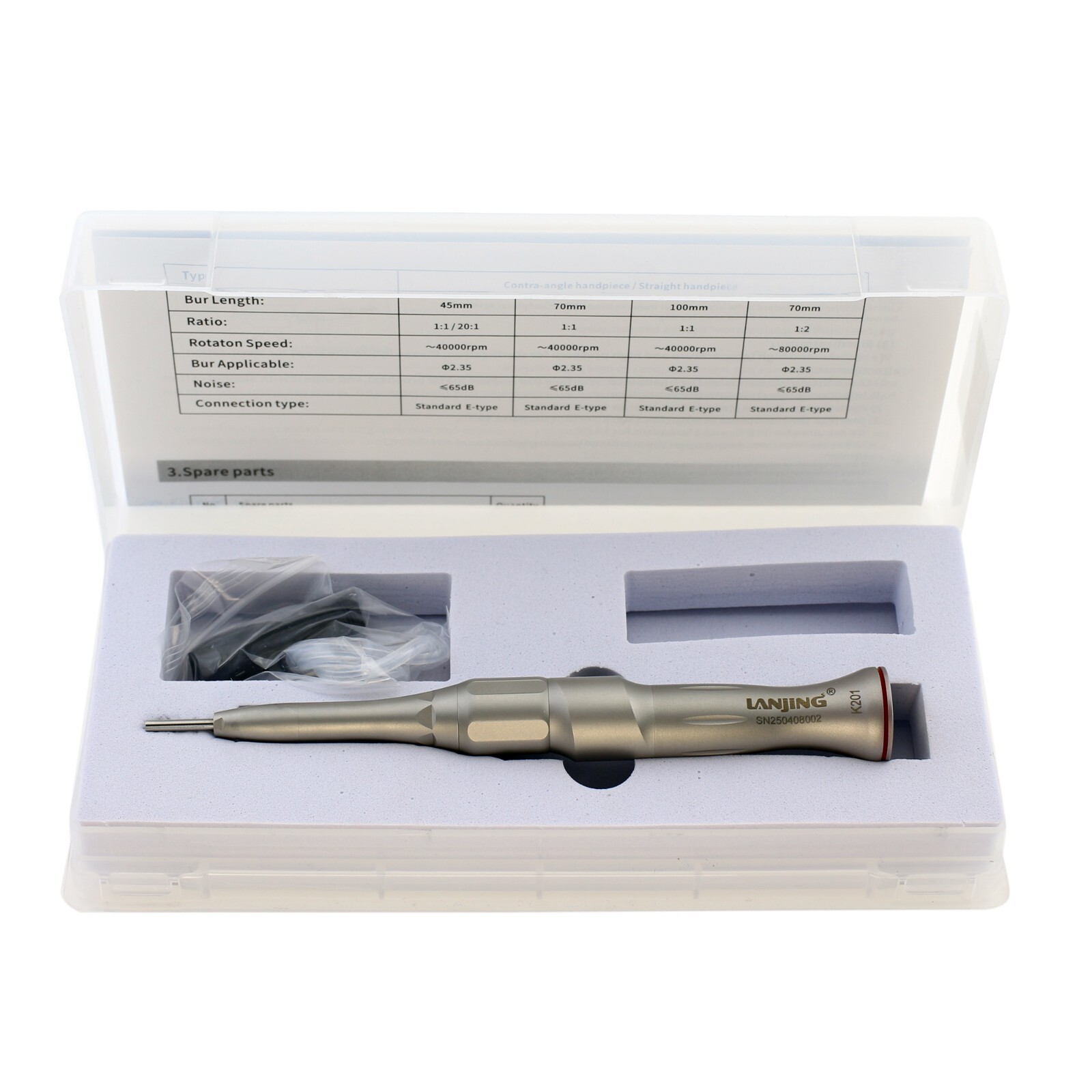 1:2 Surgical Handpiece Dental 20 Degree Angle Straight Nose NSK SGA-E2S SGS-E2S