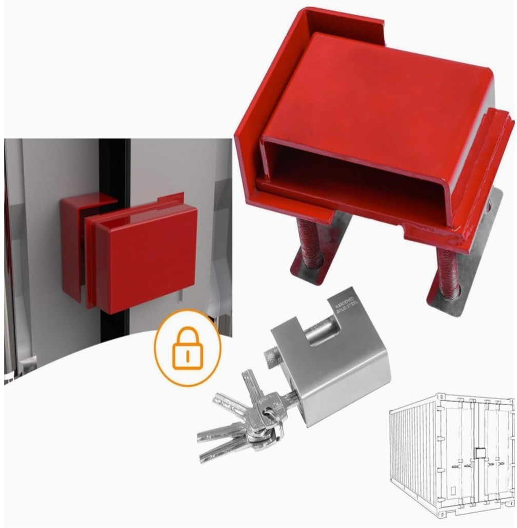 Foghorn Construction Heavy-Duty Bolt-On Keyed Lock Box for Shipping Containers