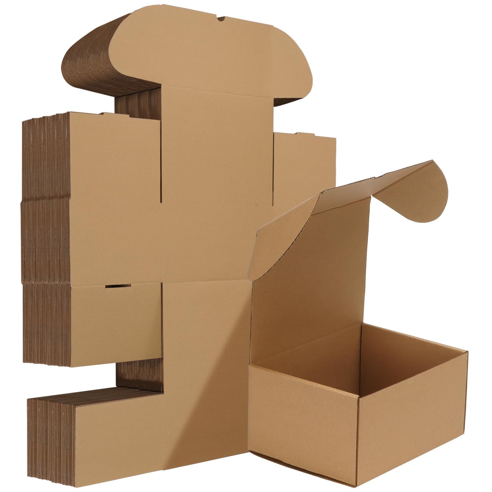 8x6x4 inches Shipping Boxes Set of 25, Brown Corrugated Cardboard Box Literat…