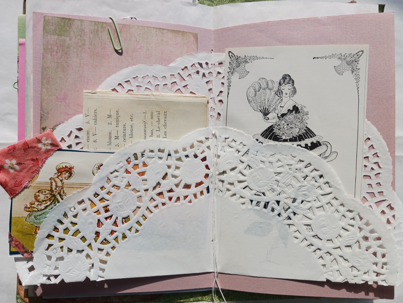 Vintage Style Junk Journal Handmade 86 Pages Women Mother Journal