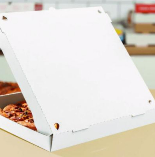 Karat FP-PBF16W Corrugated Pizza Boxes, 16 x 16 x 1.97, White/Brown, 50/Carton
