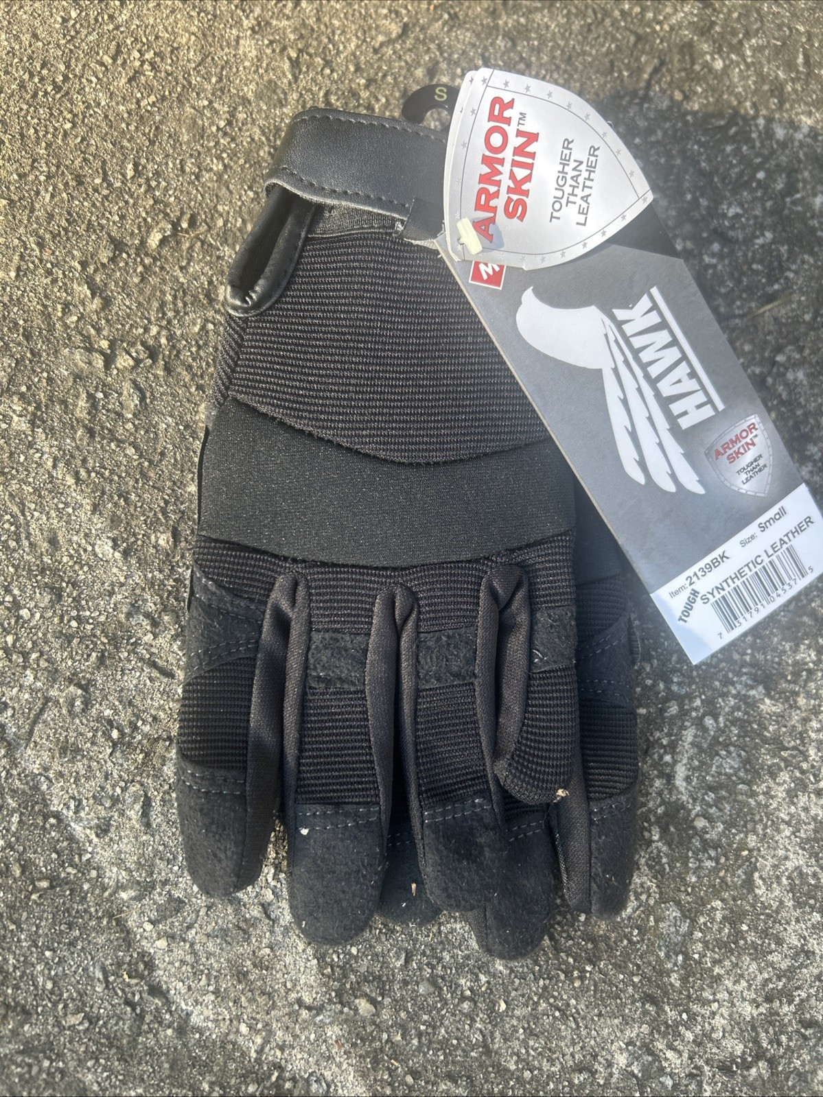 Hawk Majestic Synthetic Leather Work Gloves Size Small – Black