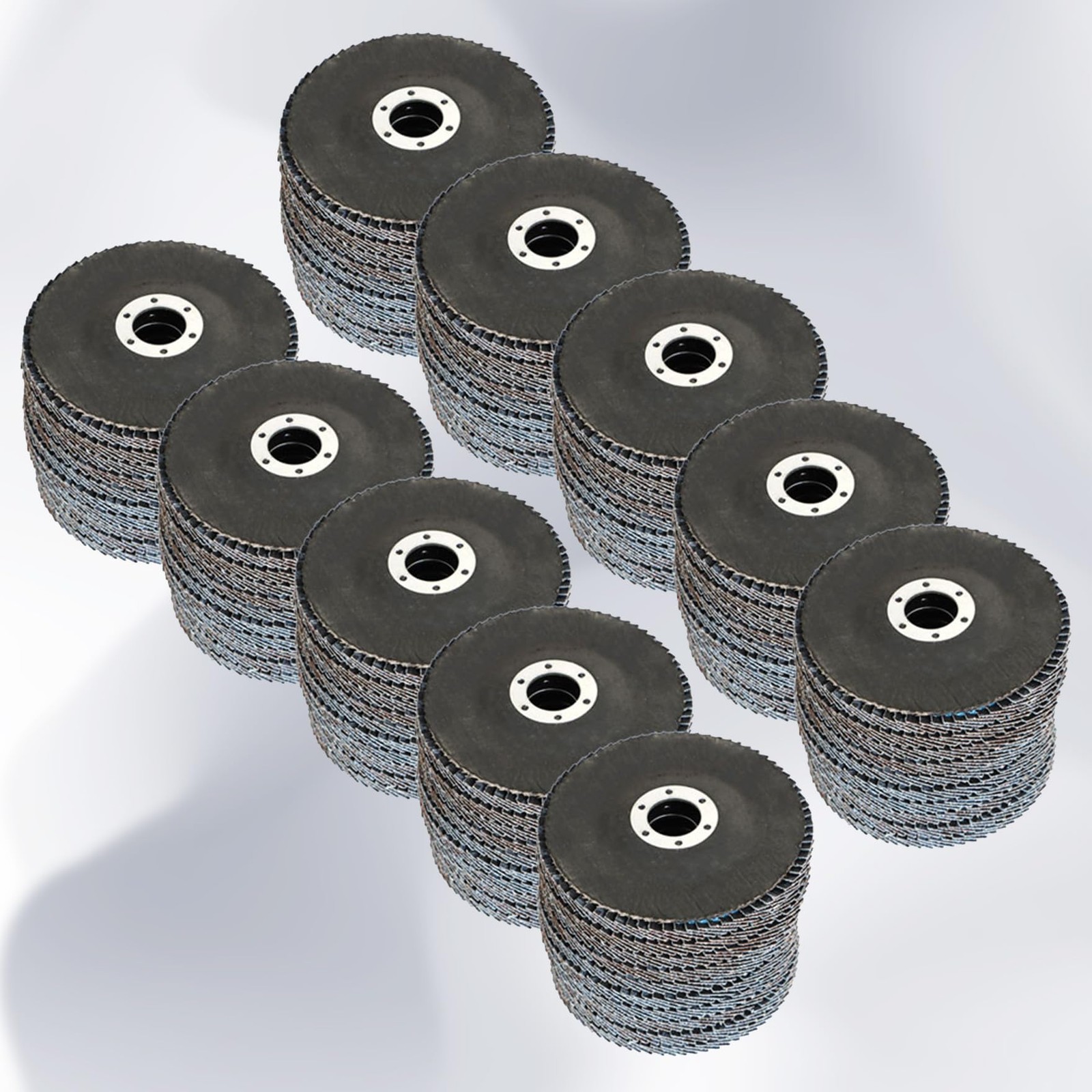 waltyotur 100-Pack Flap Discs Grinding Wheel 40 Grit, 4-1/2 x 7/8 40 Grit