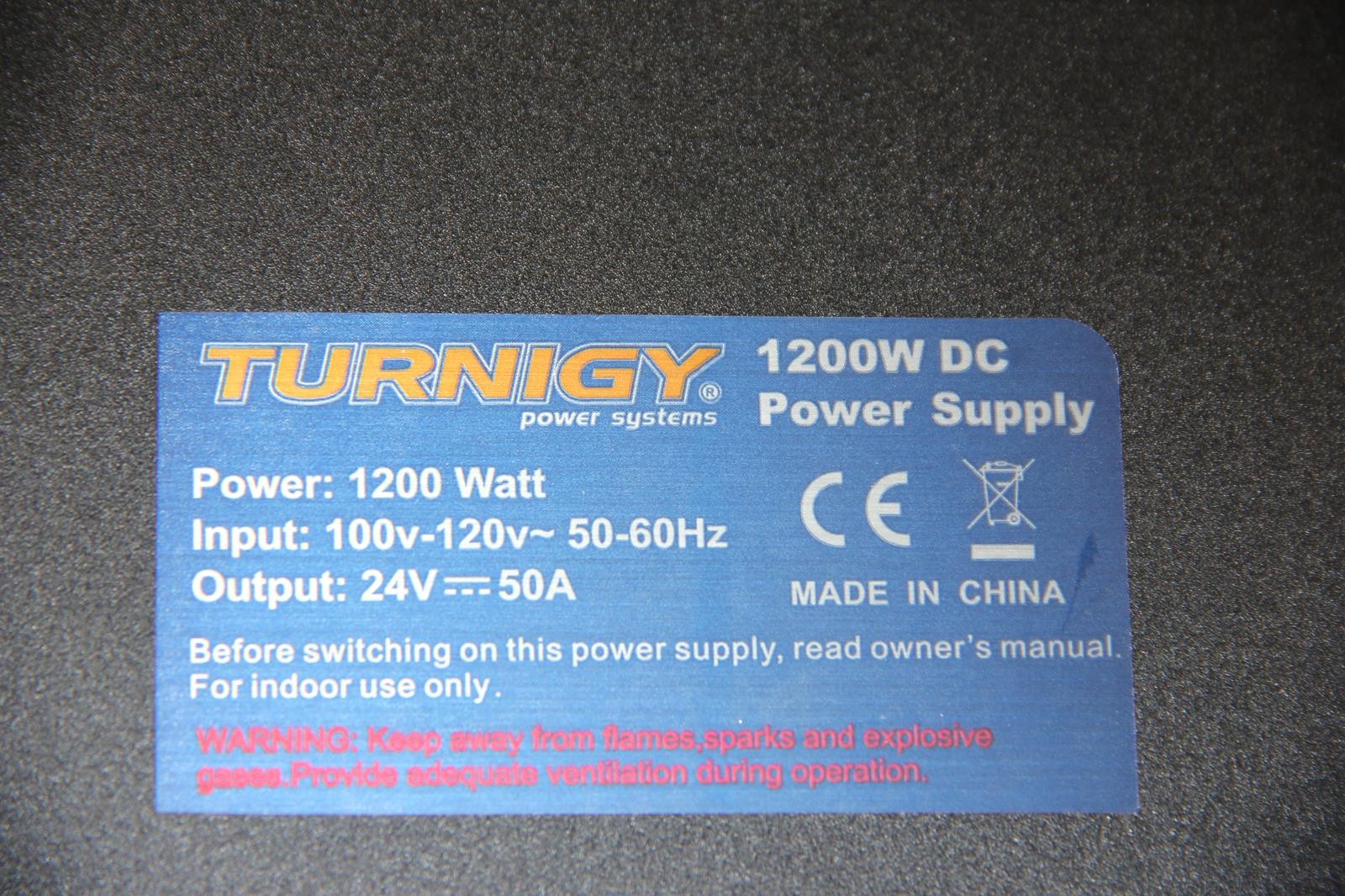 TURNIGY 1200W DC Power Supply 24V 50A Output 100-120V Input