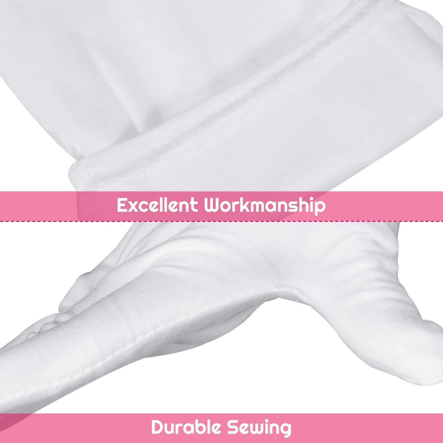 Moisturizing Cotton Gloves – 6 Pairs for Daily Use & Eczema Relief – Large Size