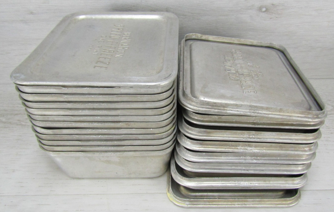 (11 PC) 5.25″x 4.38″ x 1.75″ Metal STORAGE SMALL PARTS CONTAINER STACKABLE