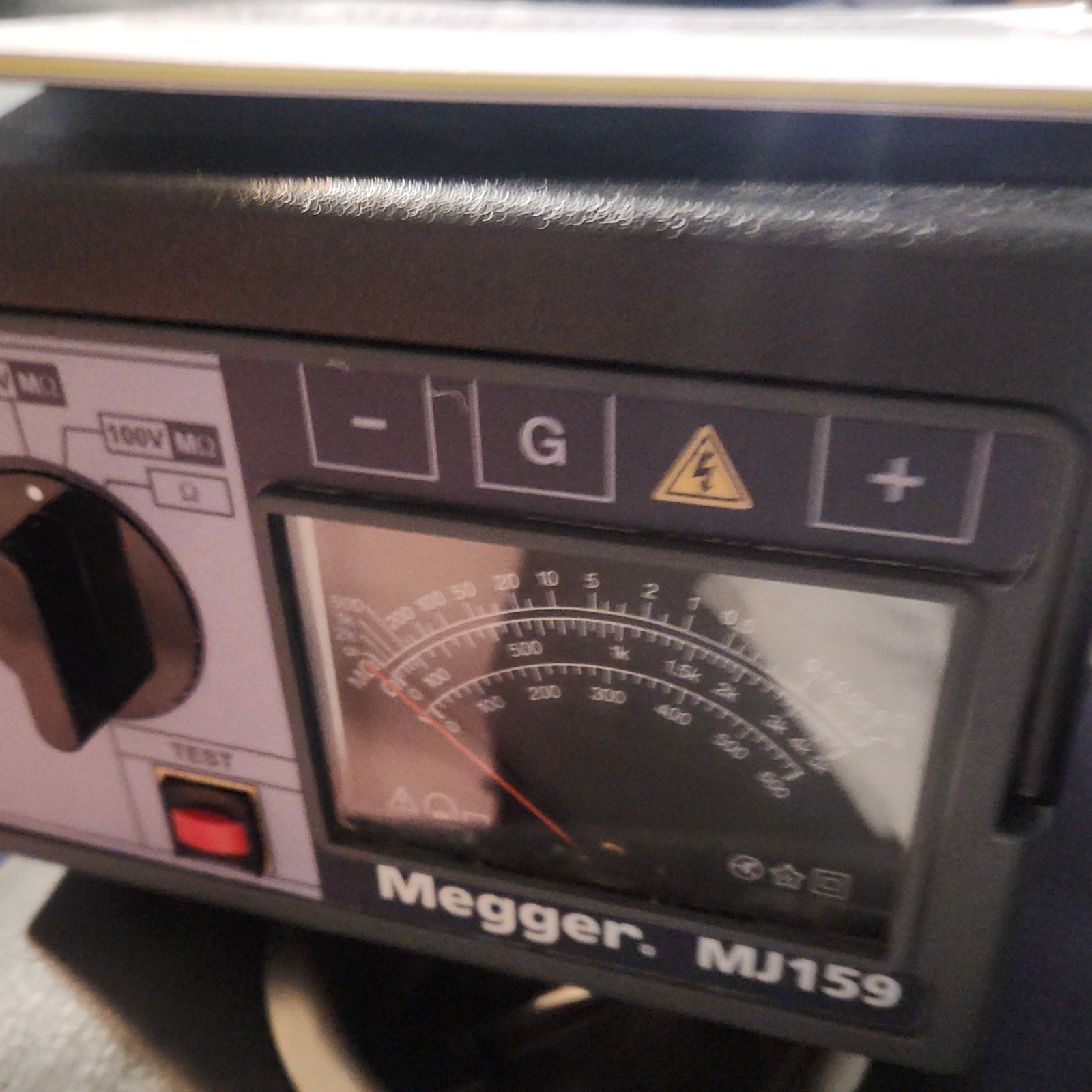 Megger MJ159 Insulation Tester Megohmmeter 100V Test, 1000MΩ Range