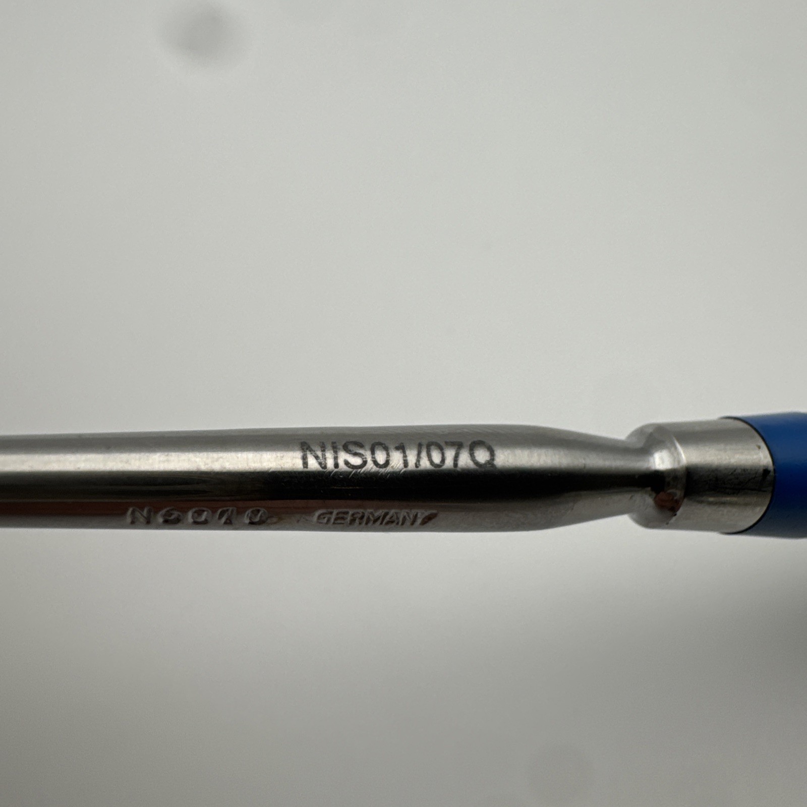 Storz N6010 Barnhill adenoid curette, size #0, reverse curved, 8.5»