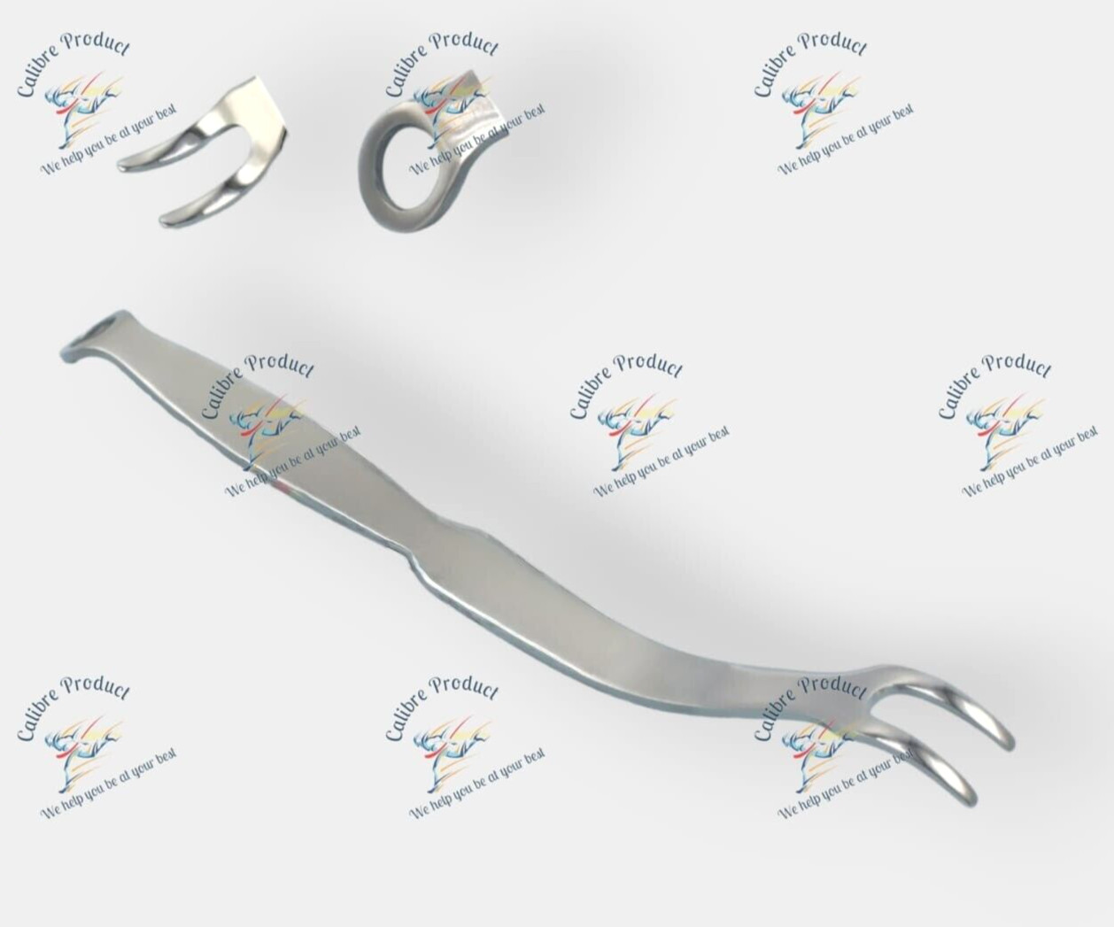 PCL Ligament Standard/Collateral Retractor 5mm Wide Prongs Orthopedic Set of 2