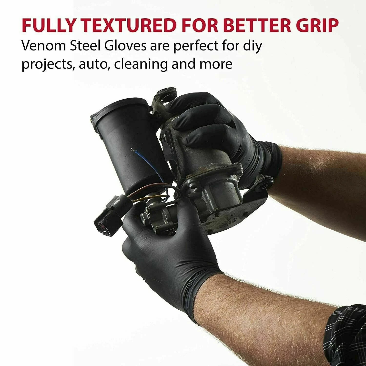VENOM STEEL Nitrile Gloves Rip Resistant Size Fits Most 100 CT/ Free Shipping