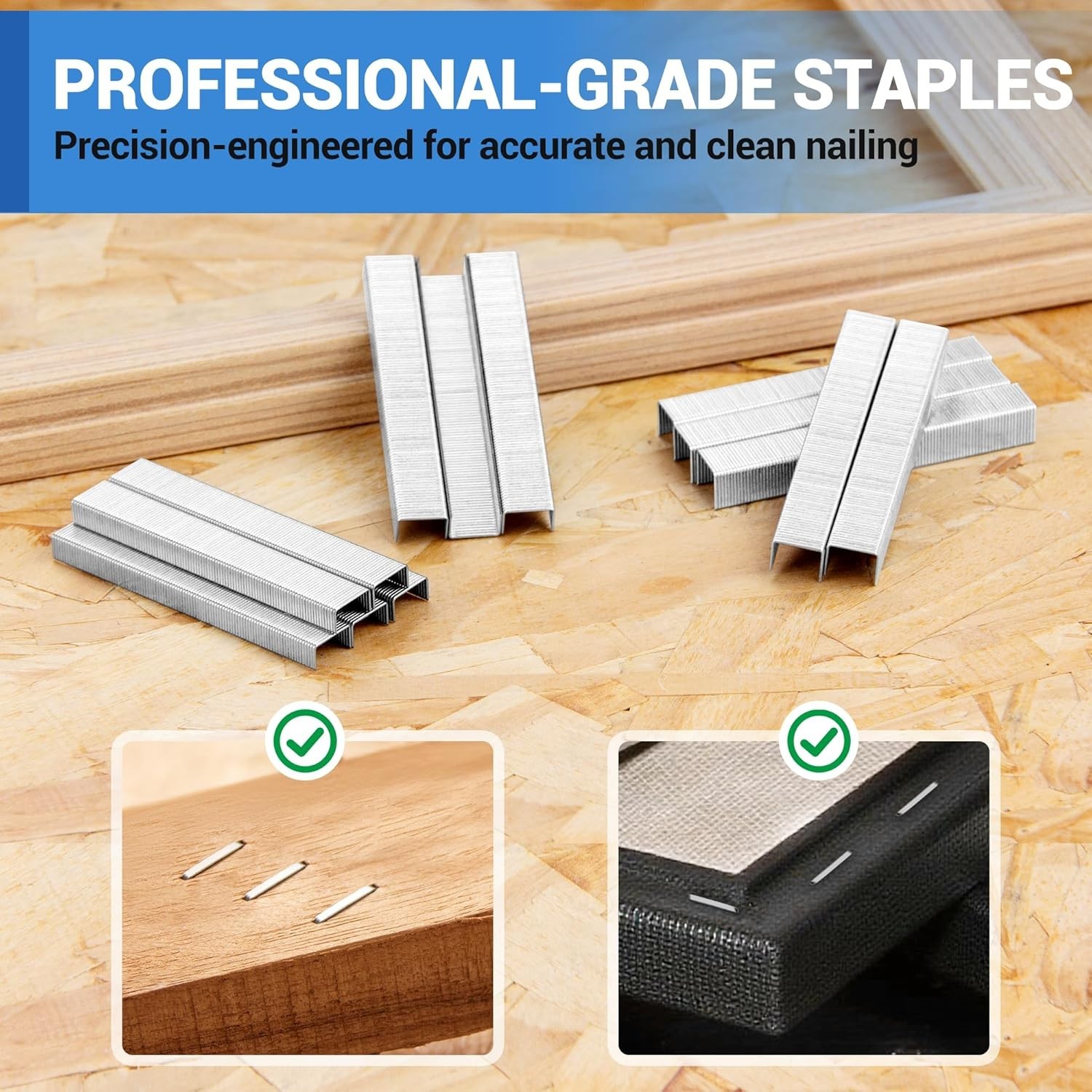 meite JT21 Staples 22GA 7/16″ Crown Galvanized Upholstery Staples 5,000 Counts