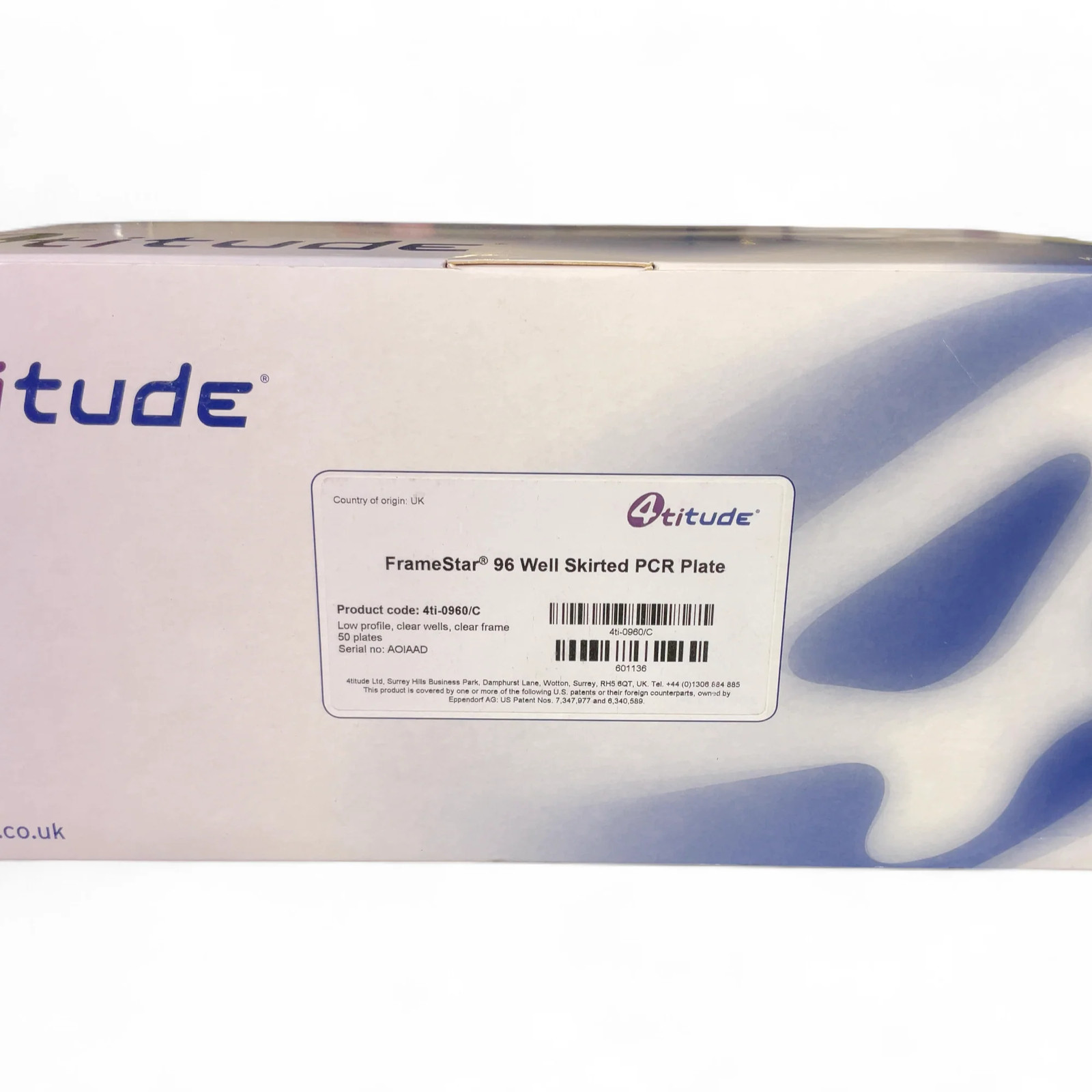 4titude FrameStar 96 Well Skirted PCR Plate 4ti-0960/C NEW Open Box Best Offer!