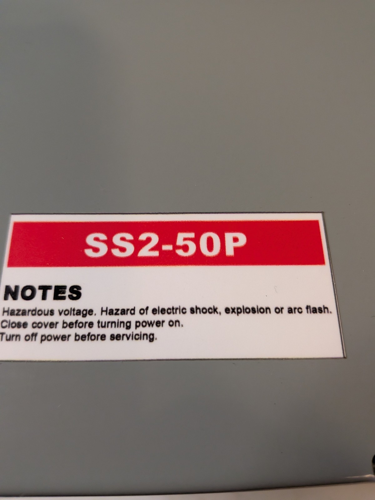 Heavy Duty Pre-Drilled 50 Amp Generator Inlet Box 3R NEMA SS2-50P Big Spac for 3