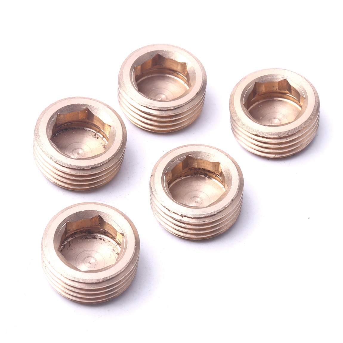20PCS Pipe Plug 1/8″ 1/4″ 3/8″ 1/2″ Male Thread Hex Internal Head Socket Fitting