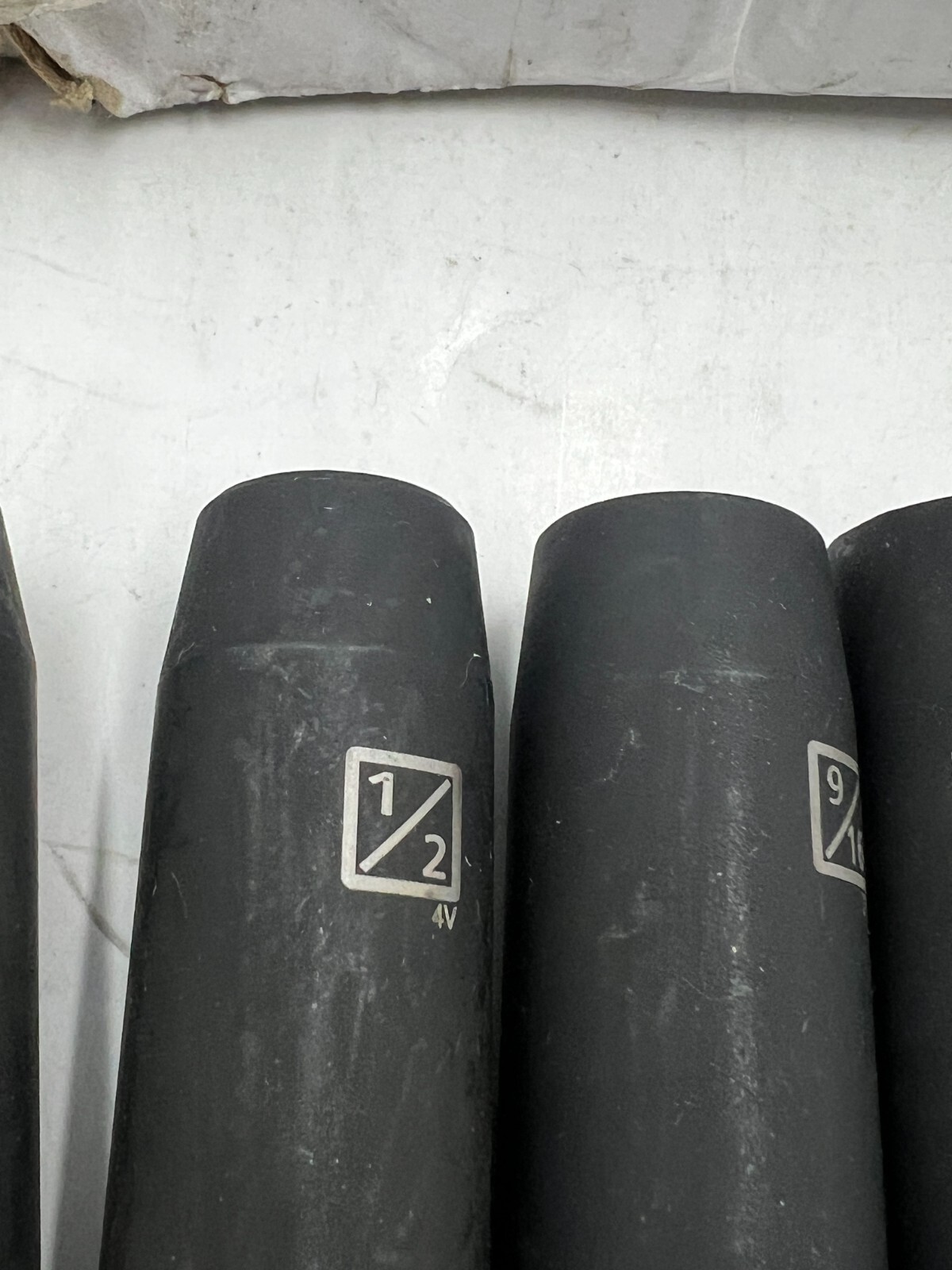 Steelman Pro 8 Piece 1/2-Inch Drive SAE Deep 6-Point Impact Socket 78268 Black