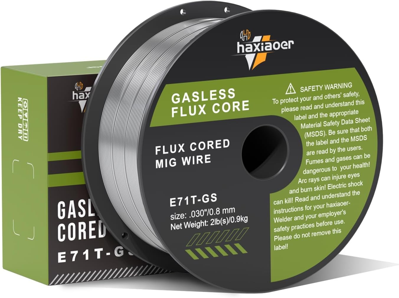 Flux Core Welding Wire .030/.035” Gasless MIG Wire E71T-GS 2 Pounds 1/2/3 Packs