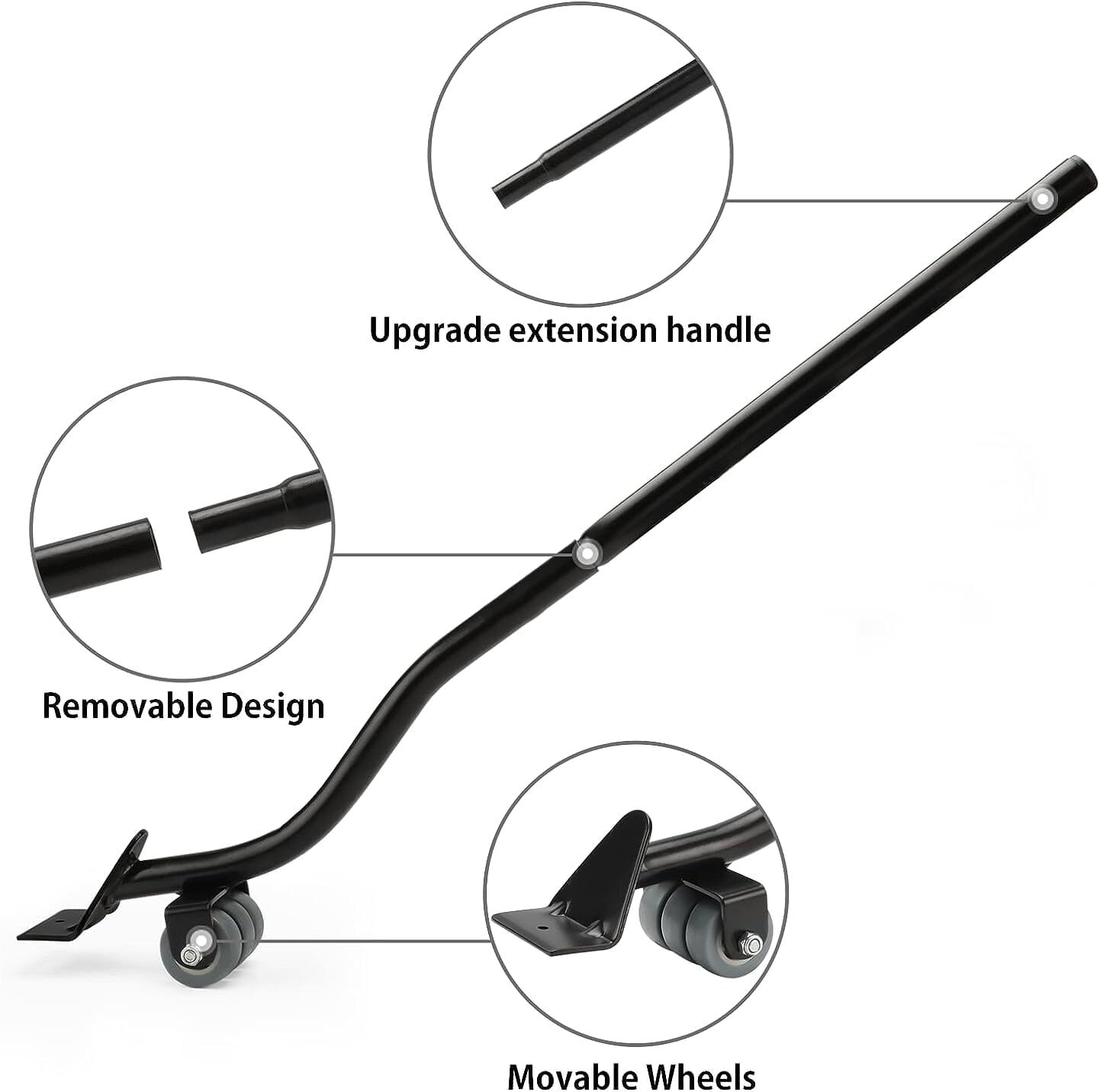 Heavy Furniture Mover Dolly Set with Lifter 5-Wheel Furniture Moving Tools US