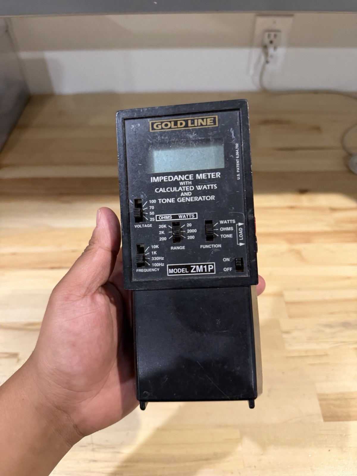 GOLDLINE ZM1P IMPEDANCE METER W/LEADS (PARTS ONLY) FOR PARTS DOESN’T WORK