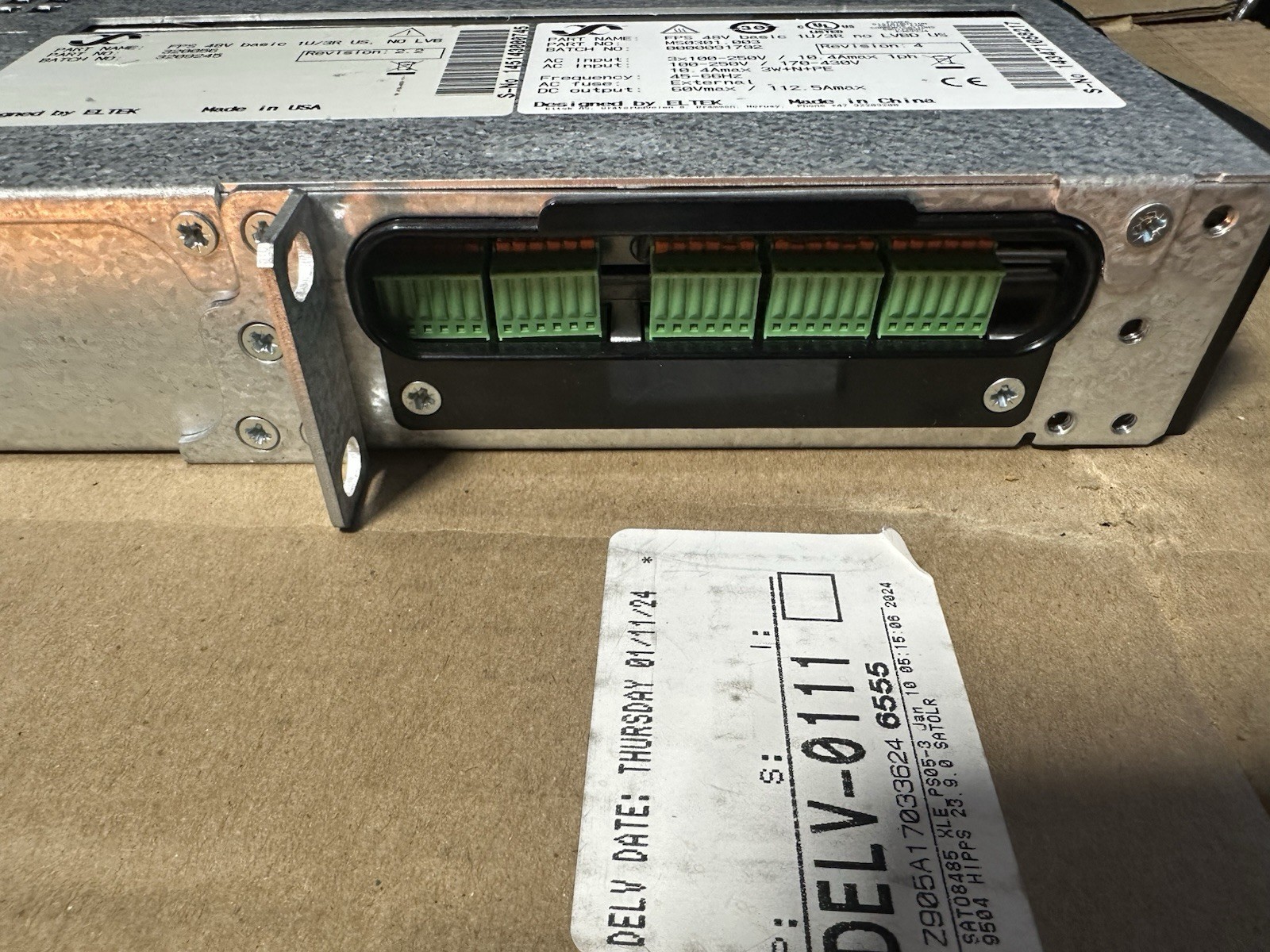 Flatpack S FPS 48V Basic 1U/3R No LVBD+ Controller+(2) 48/1000 HE