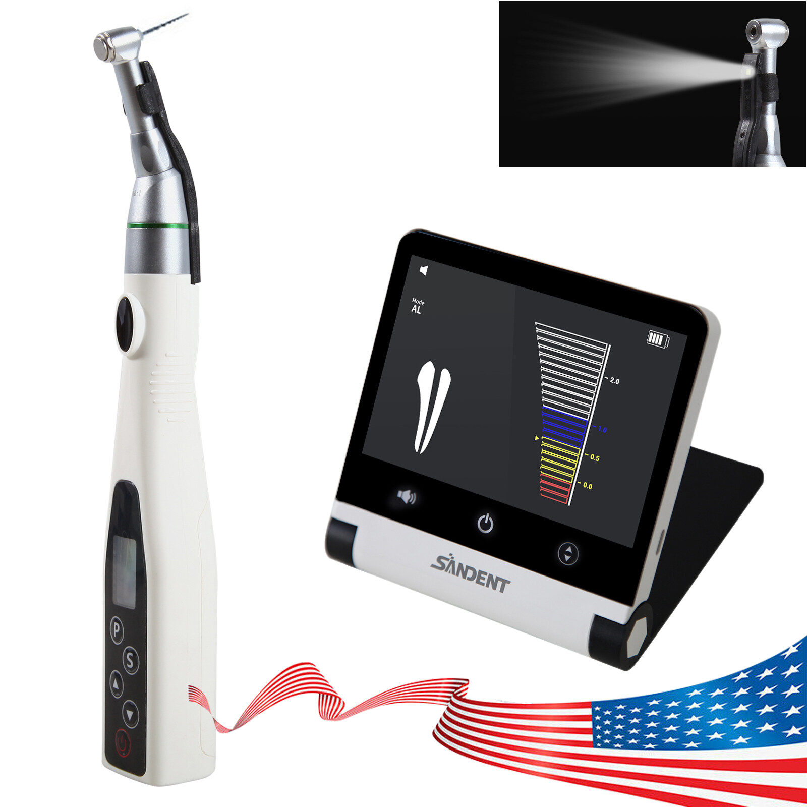 Wireless Dental 16:1 Endodontic LED Endo Motor /Apex Locator Root Cnal LCD OR