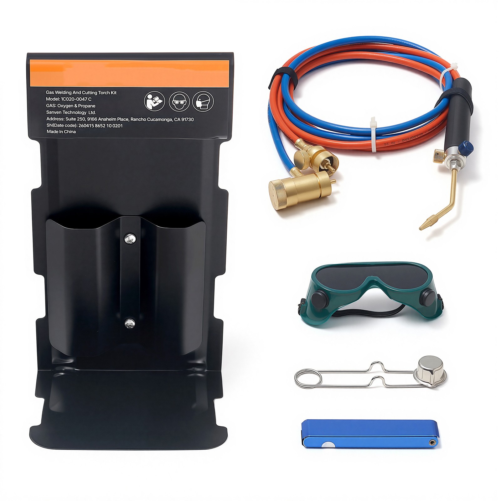Uimoso Oxygen Propane Torch Kit Brass Welding Brazing Torch for Oxygen MAPP Gas