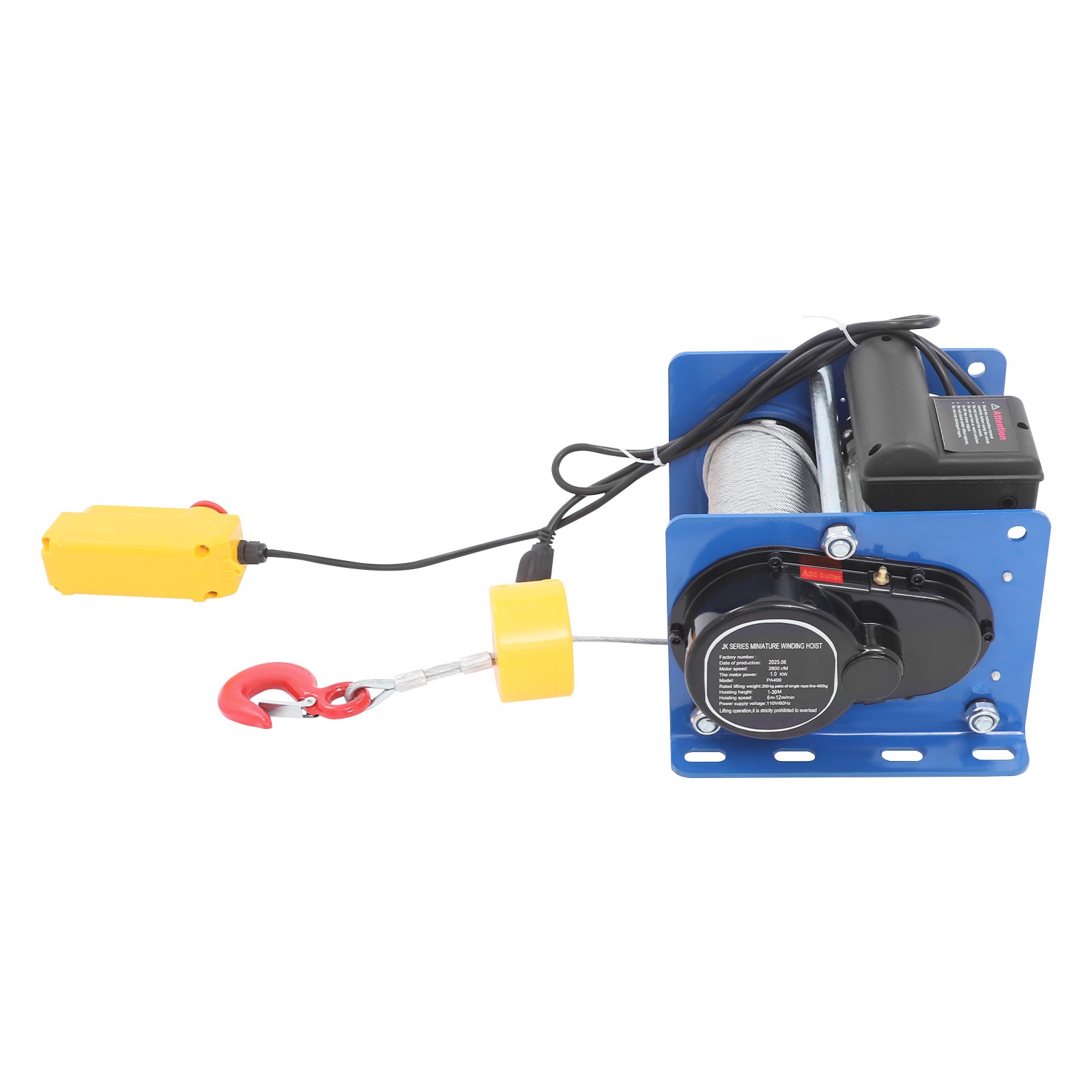 Electric Hoist With Wired Control Electric Hoist With Long Steel Wire Rope
