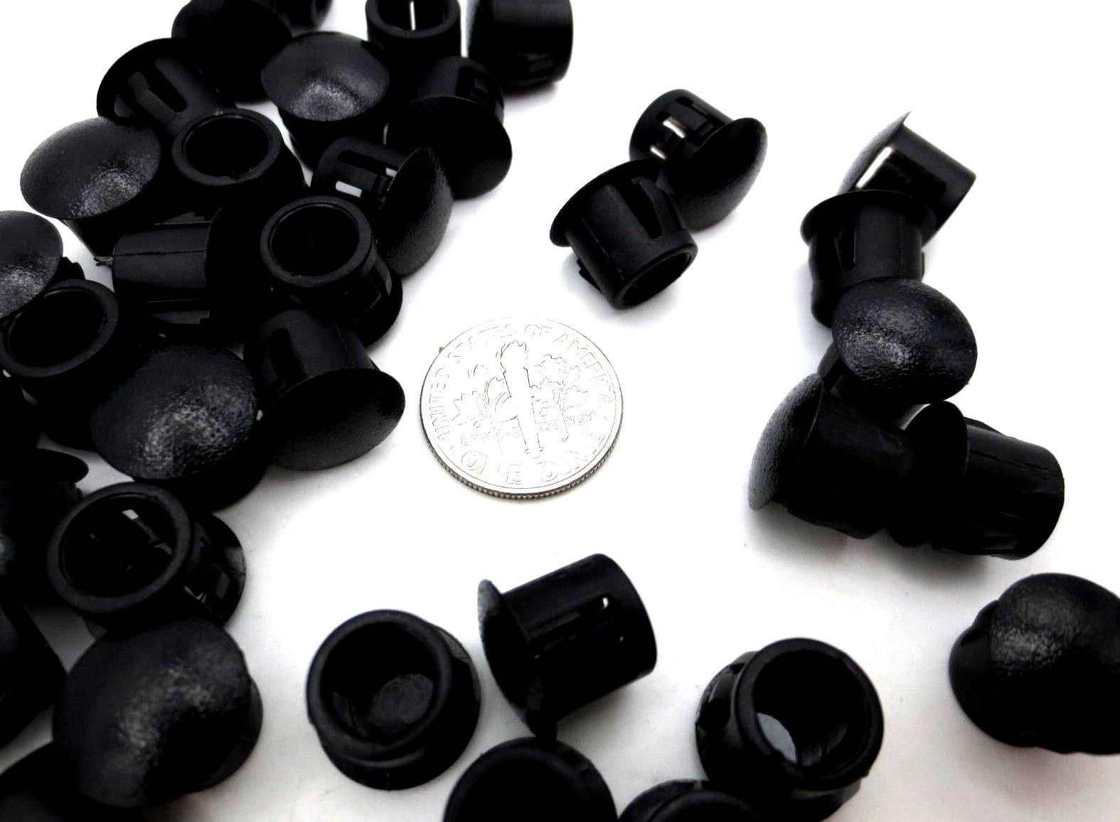Sheet Metal Panel Hole Plug – Fits 1/2″, 12.7mm Hole – Durable Black Hard Nylon!