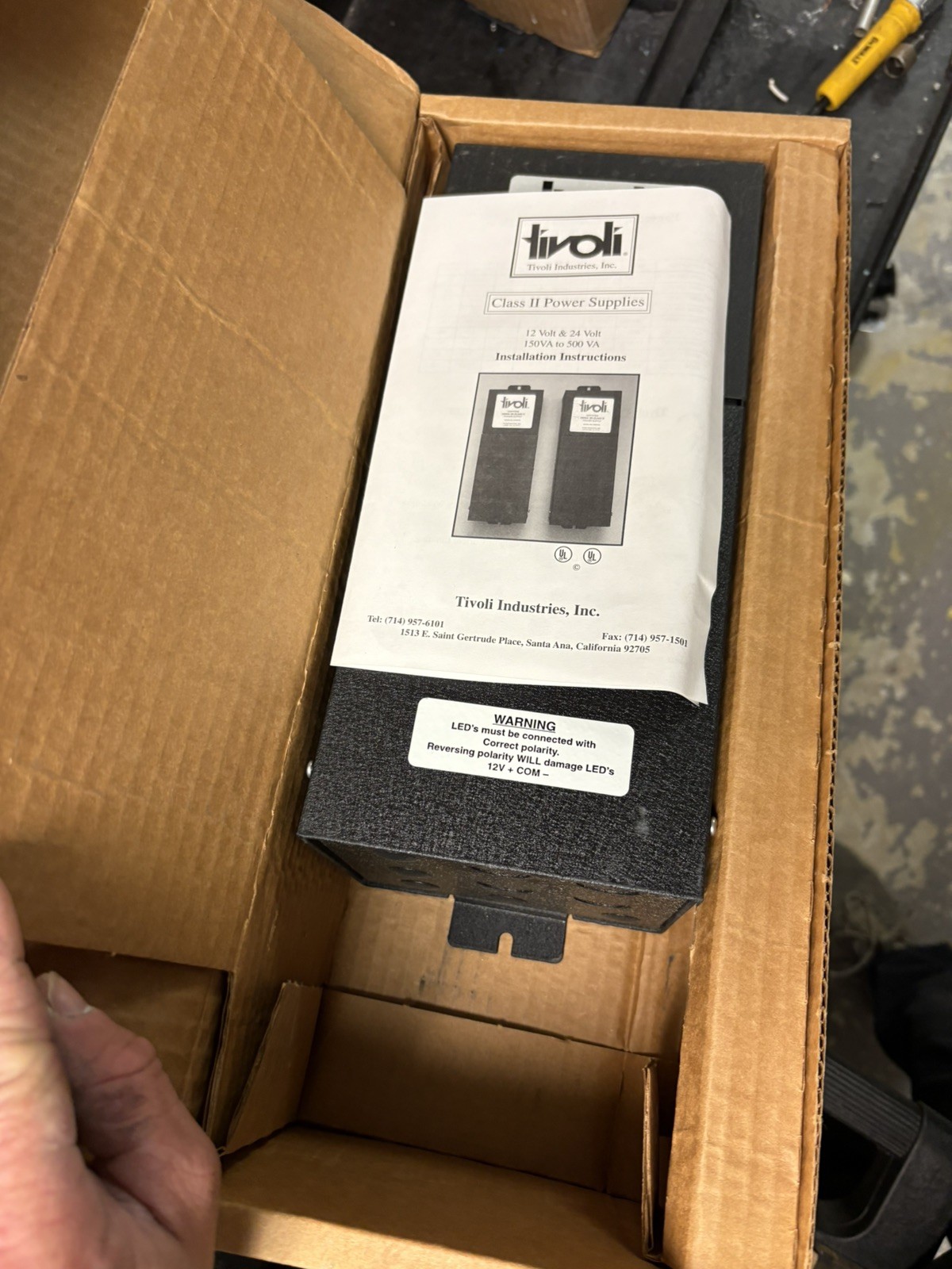 Tivoli Nema 3R Class II Power Supply Outdoor Enclosed Transformer model 4250119