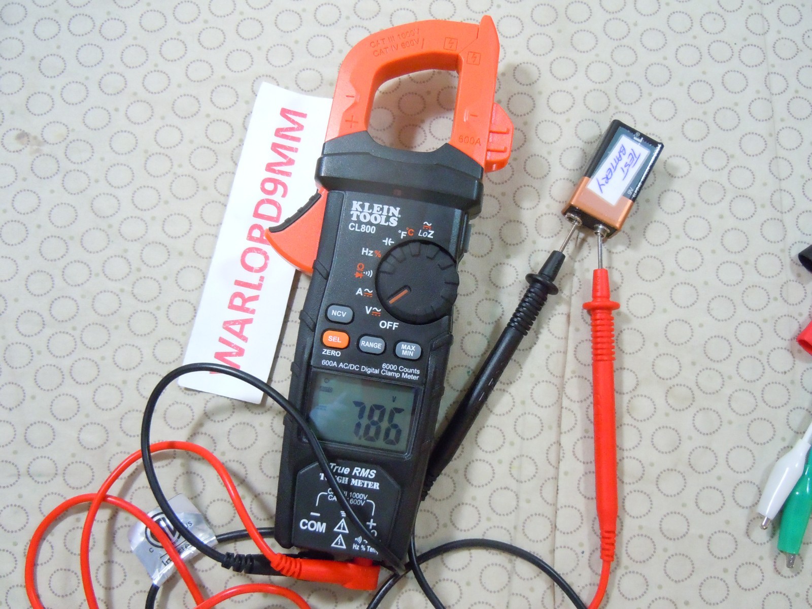 KLEIN TOOLS CL800 TRMS CLAMP METER WITH ACCESSORIES – 0208259.