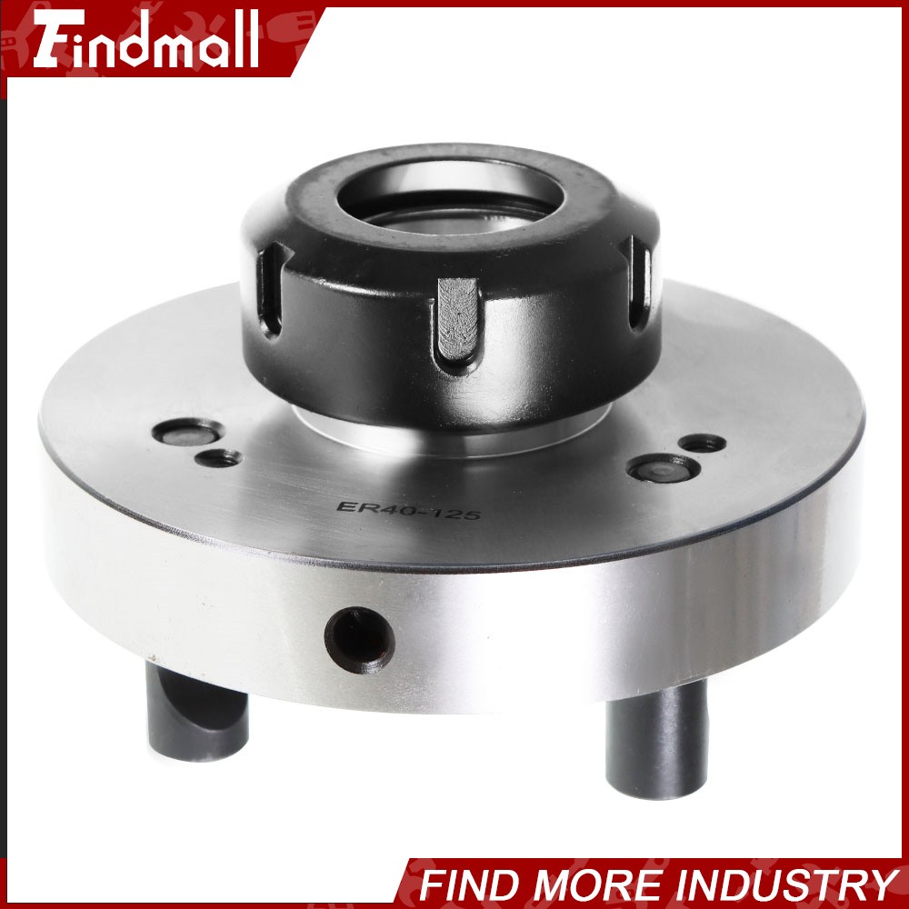 ER40 Collet Chuck 125mm Diameter Compact Lathe Tool Stud 5/8in For Milling Lathe
