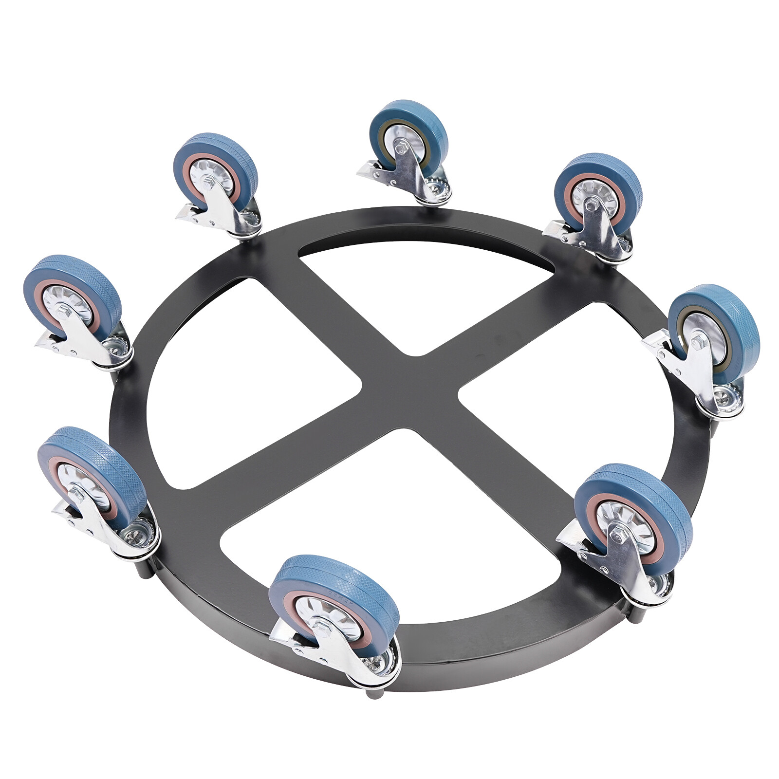 55 Gallon Drum Dolly Barrel Dolly Carts Drum Dolly With 8 Wheels Q235 Steel