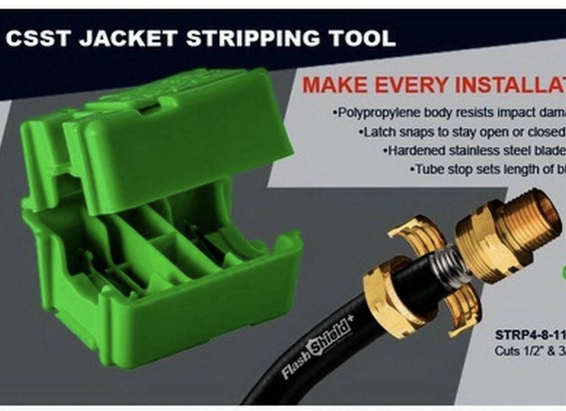 NEW FlashShield+ CSST Stripper Tool STRP4-8-11 1/2” 3/4” Gastite NIB 1-Day Ship