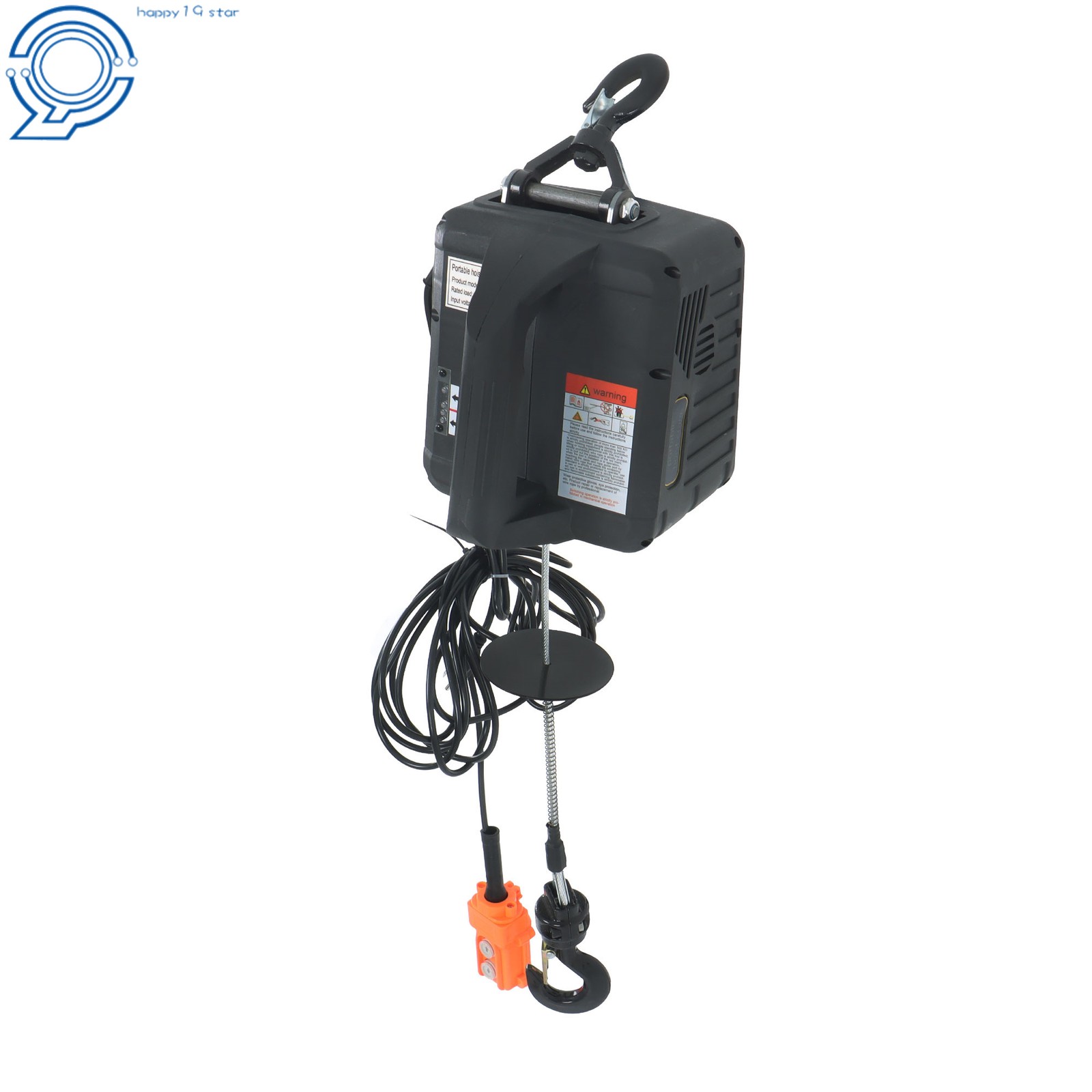3in1 1100Lbs Electric Hoist Winch Crane Wired and Wireless Remote Control