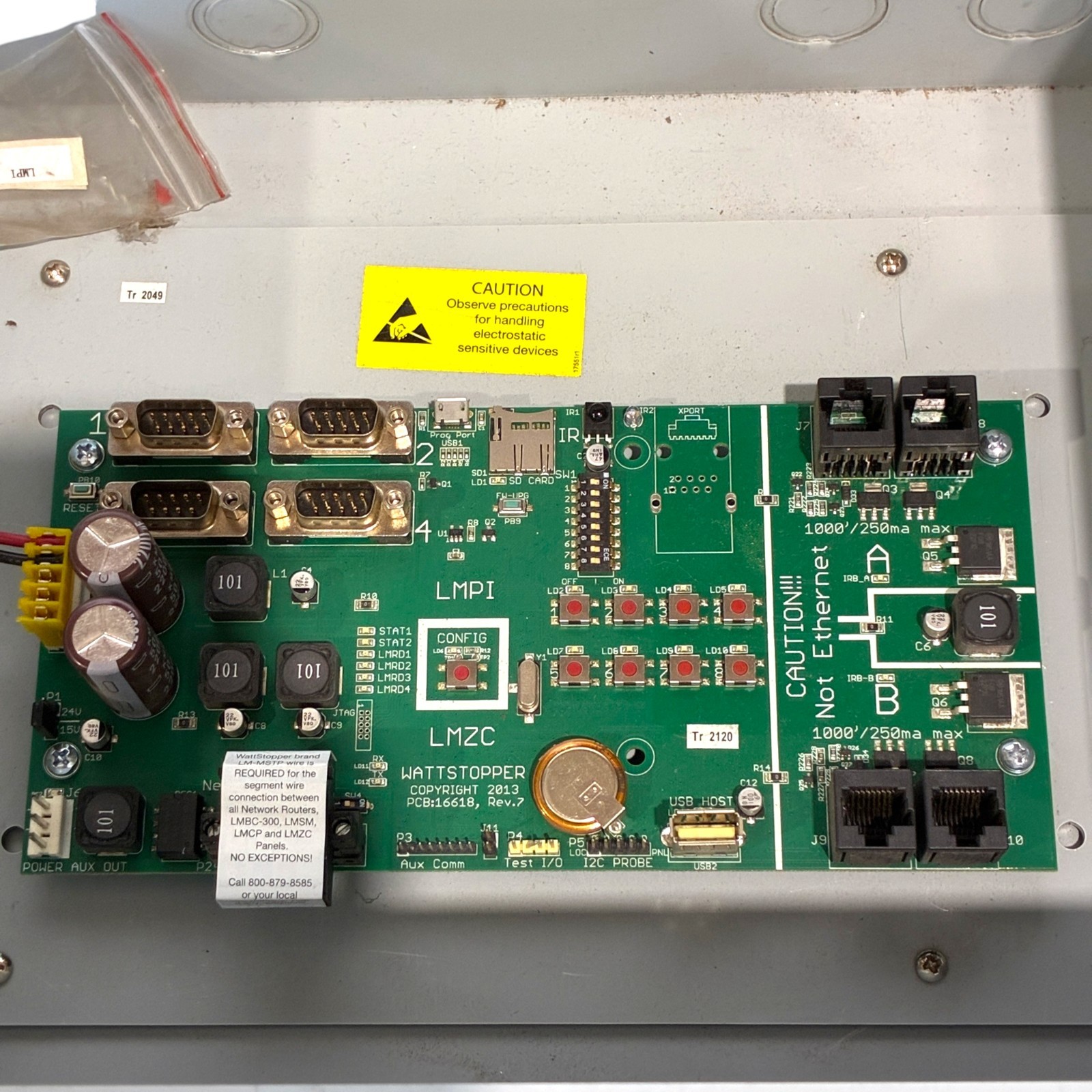 WattStopper LMZC-301 DLM Zone Controller Scheduler & Network Interface Enclosure