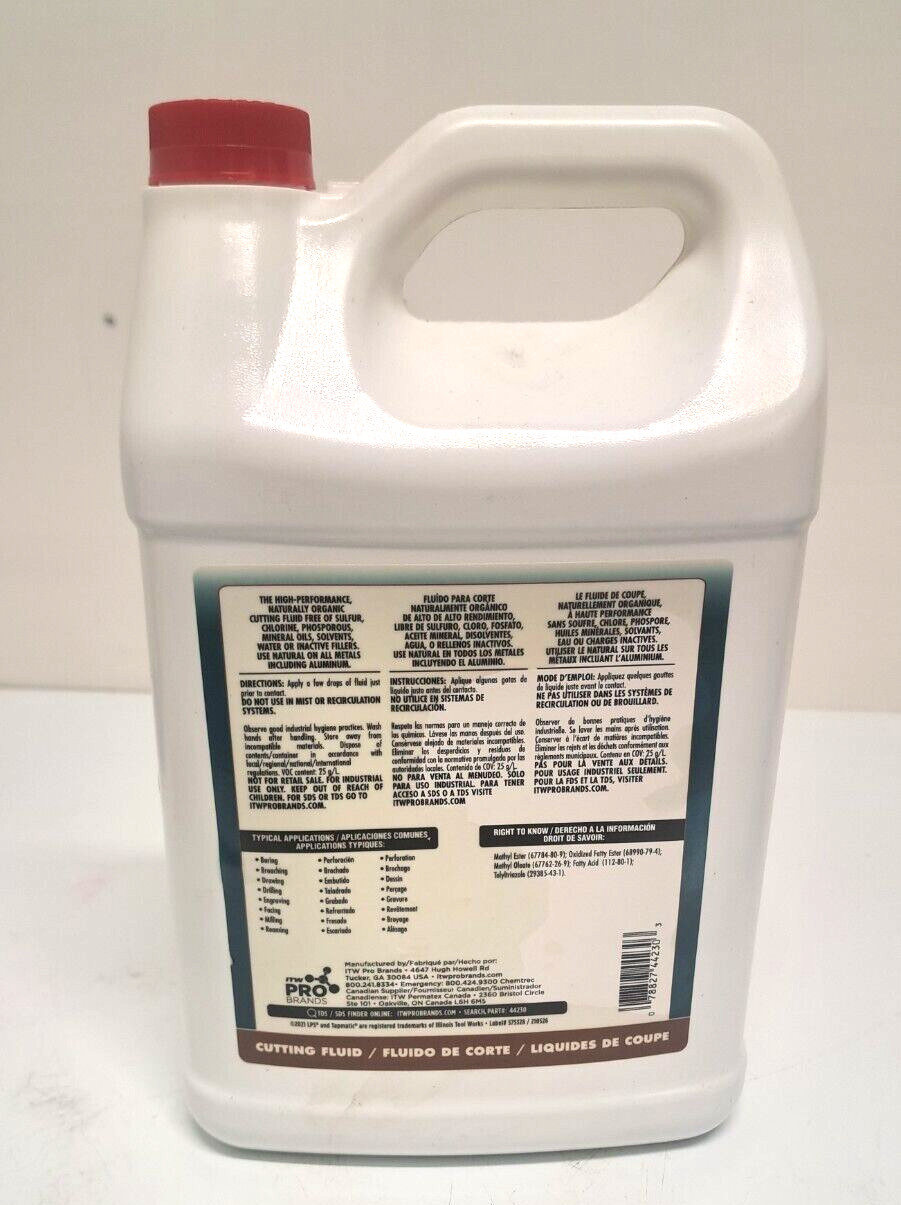 LPS Tapmatic Natural 1 Gallon Bottle Cutting & Tapping Fluid Straight Oil