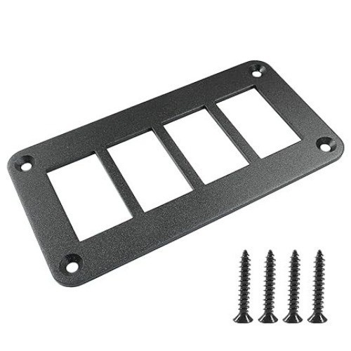 4 Gang Rocker Switch Panel Housing Holder, Rocker Toggle Switch A Size: 4 Gang