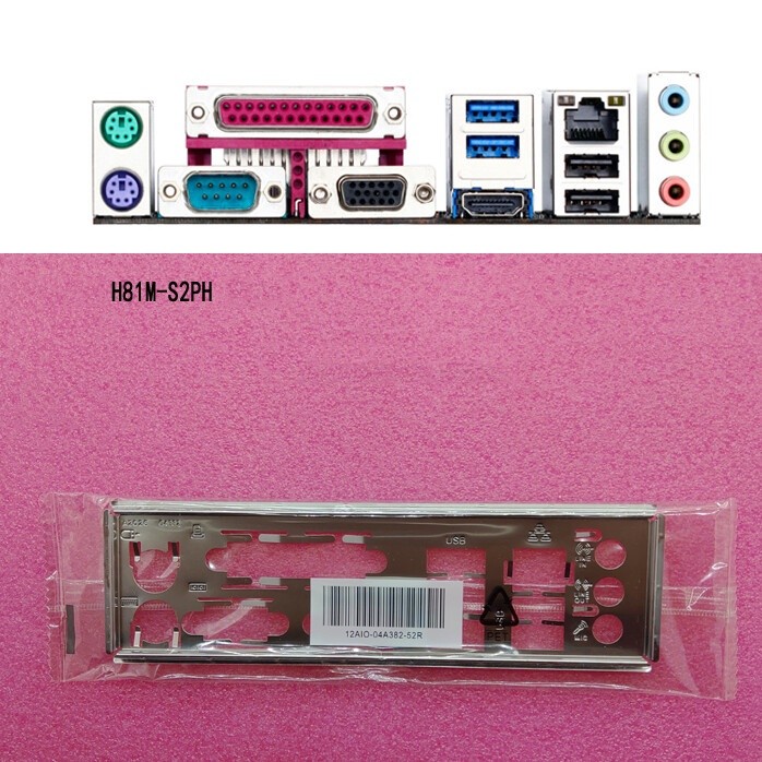 GA-H81M-S2PH FOR GIGABYTE IO I/O Back Plate BackPlate #lk