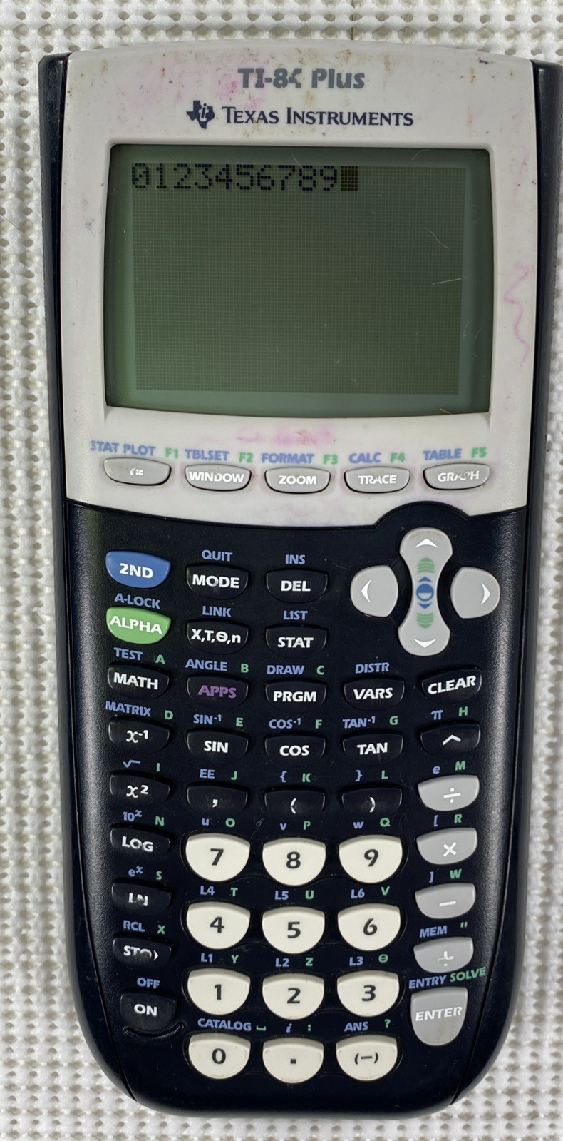 Texas Instruments TI 84 Plus Calculator and Cover