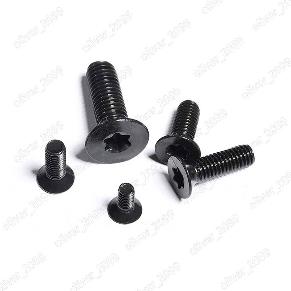 Black 316 Stainless Steel Torx Socket Countersunk Head Screws M3 M4 M5 M6 M8